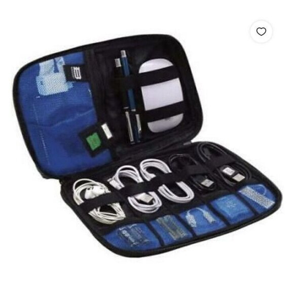 Maxell Mobile For Cable, Connector, Wall Plug, Small Devices Storage Case Large - Picture 1 of 7